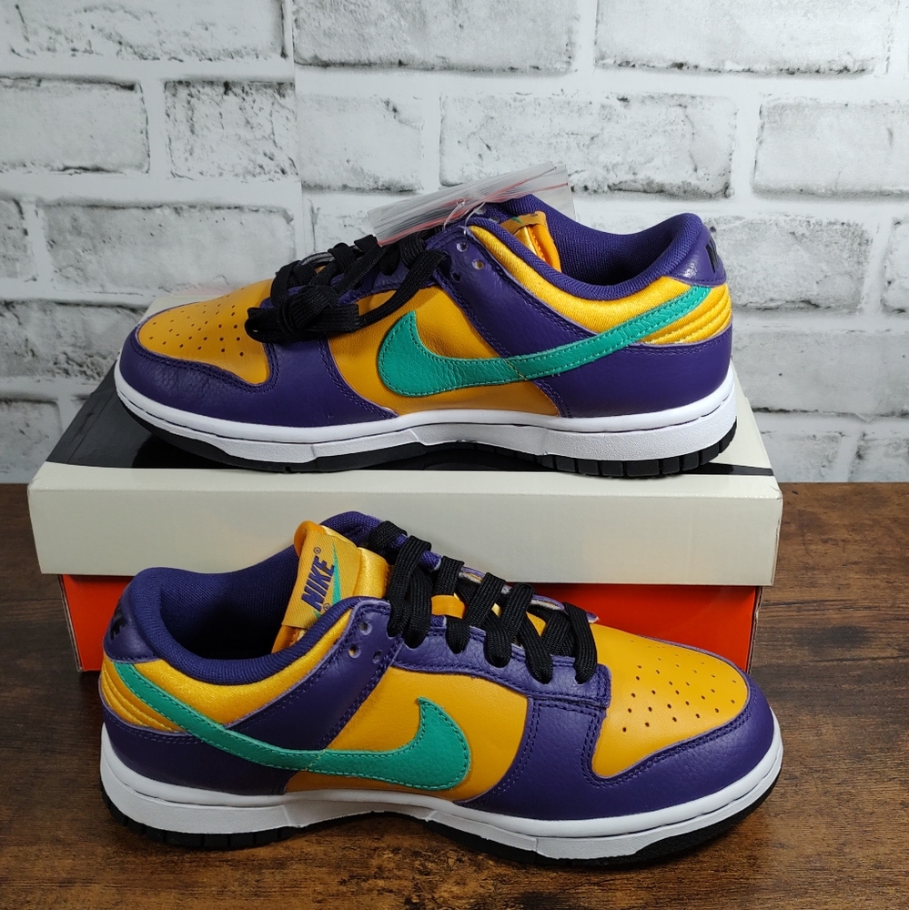 NIKE LISA LESLIE x WMS DUNK LOW "SPARKS" SZ 7W D09581-500 5.5M - Picture 2 of 11
